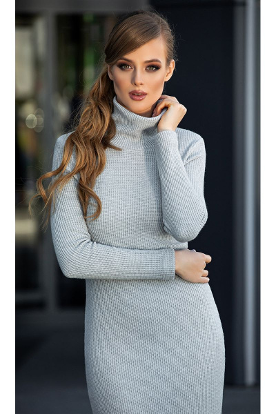 Куртка, платье Diva 1337 серый - фото 3