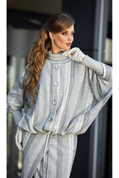 Куртка Diva 1347-1 серый - фото 1