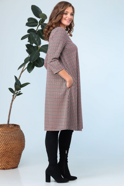 Платье, шарф Anastasia 704+шарфик красный - фото 3