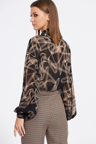 Брюки EOLA 2098 гусиная_лапка_коричневый - фото 6