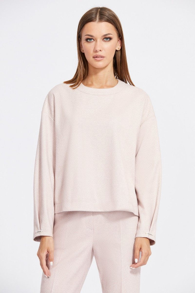 Брюки, джемпер, снуд EOLA 2111 елочка_пудра - фото 4