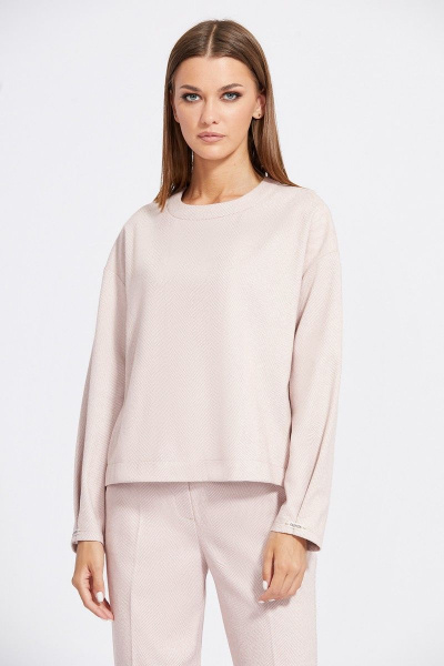 Брюки, джемпер, снуд EOLA 2111 елочка_пудра - фото 2