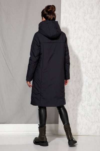 Пальто Beautiful&Free 4061 темно-синий - фото 4