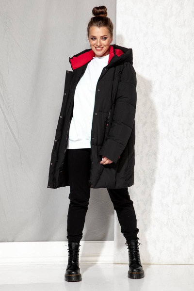 Полупальто Beautiful&Free 4065 черный - фото 6