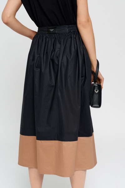 Юбка из текстиля и хлопка, летняя, на запах с пуговицами BURVIN 7900-21 - фото 4