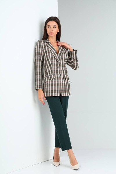 Брюки, жакет Shetti 2017 изумруд - фото 2