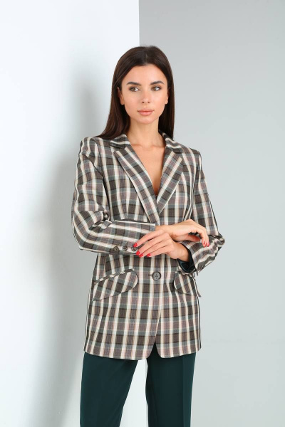 Брюки, жакет Shetti 2017 изумруд - фото 4