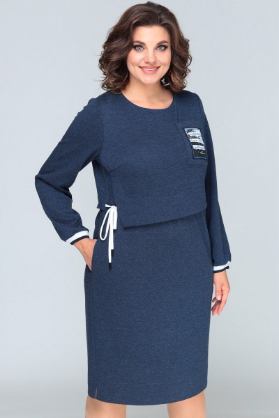 Платье Bonna Image 622 синий - фото 3