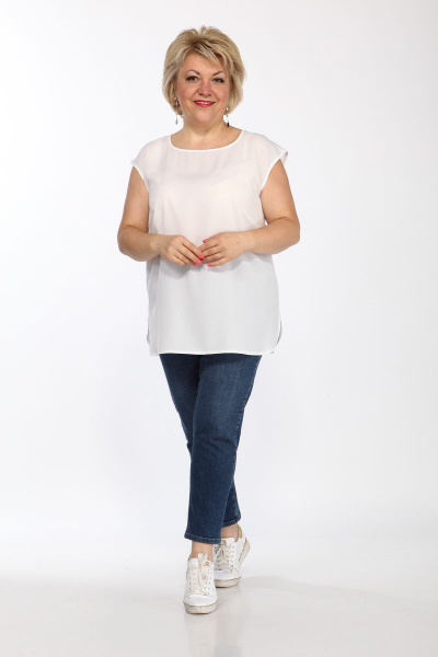 Топ полуприлегающего силуэта с вырезом капелька и разрезами Djerza 083 - фото 3