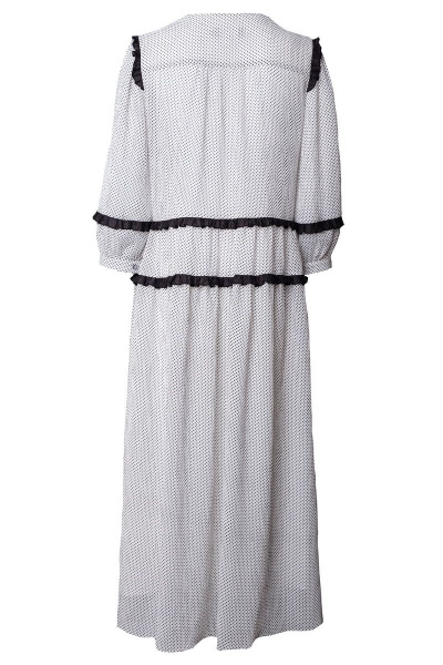 Платье белое летнее А-силуэта с запахом по лифу и платье-комбинация BURVIN 7897-81 - фото 3