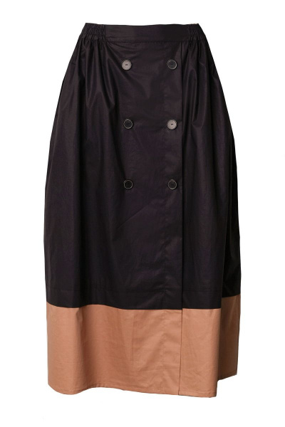 Юбка из текстиля и хлопка, летняя, на запах с пуговицами BURVIN 7900-21 - фото 2