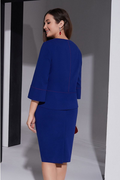 Жакет, юбка Lissana 4381 синий - фото 5