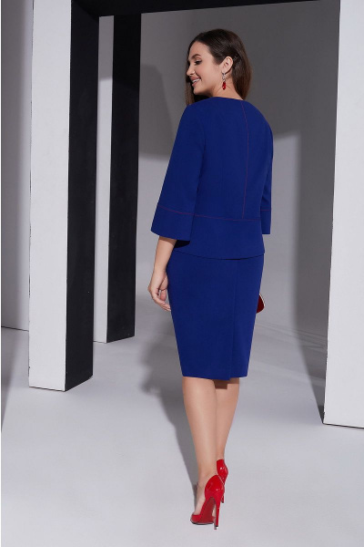 Жакет, юбка Lissana 4381 синий - фото 4