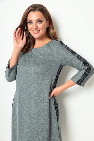 Платье Michel chic 2018 серый - фото 5