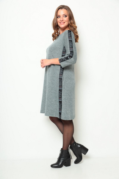 Платье Michel chic 2018 серый - фото 3