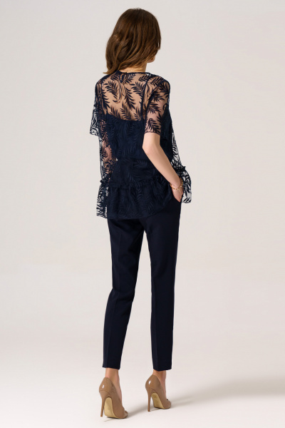 Блуза, топ Панда 24640z синий - фото 2