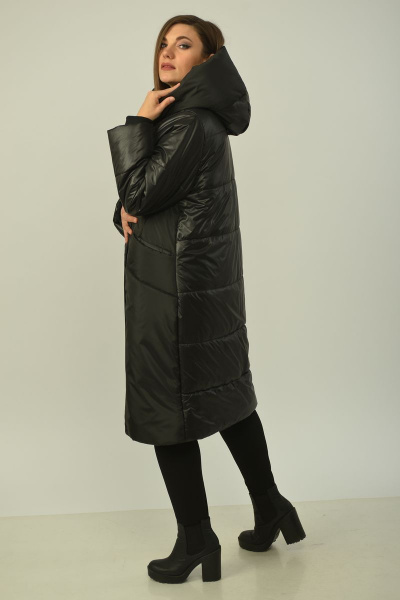 Пальто Диомант 1602/2 черный - фото 7