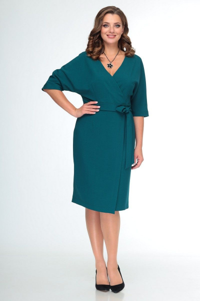 Платье T&N 7074 темный_изумруд - фото 4