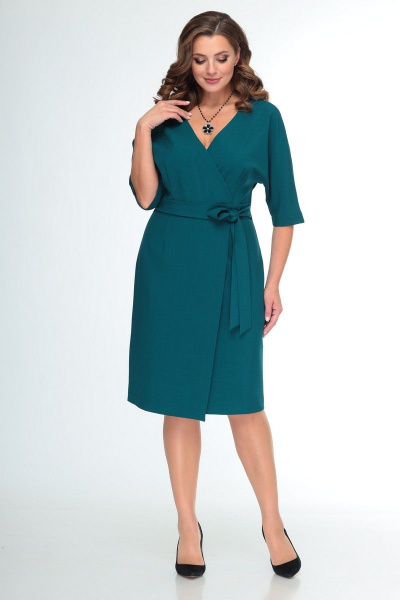 Платье T&N 7074 темный_изумруд - фото 1
