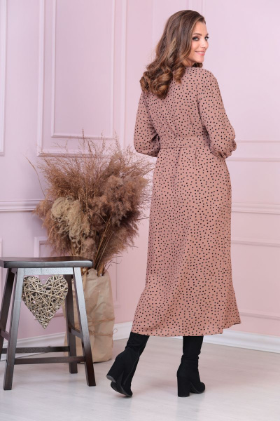 Платье ANASTASIA MAK 903 коричневый - фото 6