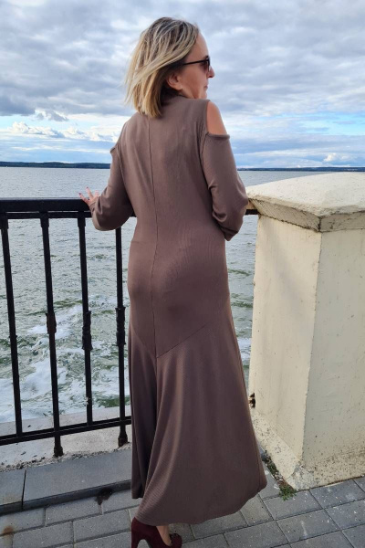 Нарядное платье с запахом, рукавами буф и пояском Shymoda 238-21 - фото 2