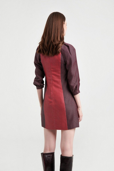 Платье из костюмно-плательной ткани с рельефами и рукавами 3/4 AG Green G433/1 - фото 2