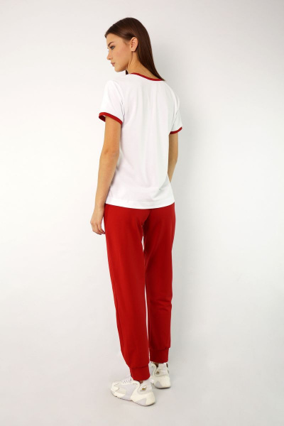 Круглогодичный спортивный джемпер из трикотажа с V-образным вырезом Kivviwear 4038.11 - фото 11