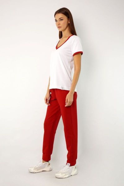 Круглогодичный спортивный джемпер из трикотажа с V-образным вырезом Kivviwear 4038.11 - фото 8