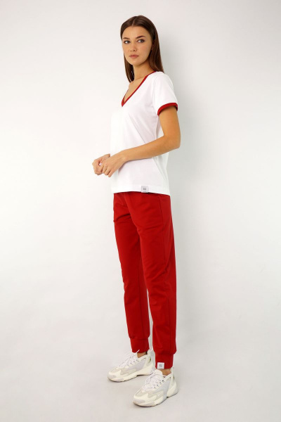 Круглогодичный спортивный джемпер из трикотажа с V-образным вырезом Kivviwear 4038.11 - фото 7