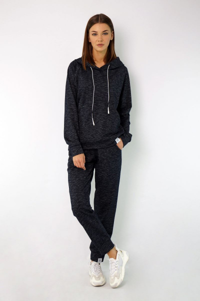 Брюки, худи Kivviwear 4046-4050 сине-серый_меланж - фото 7