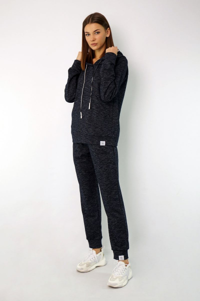 Брюки, худи Kivviwear 4046-4050 сине-серый_меланж - фото 4