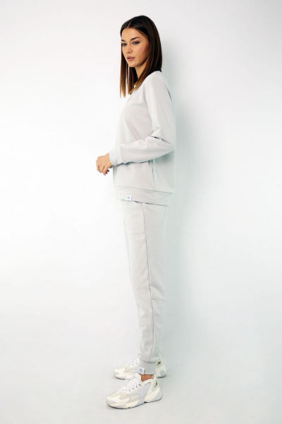 Свитшот Kivviwear 4048 светло-серый - фото 10