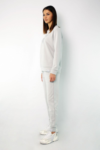 Свитшот Kivviwear 4048 светло-серый - фото 6