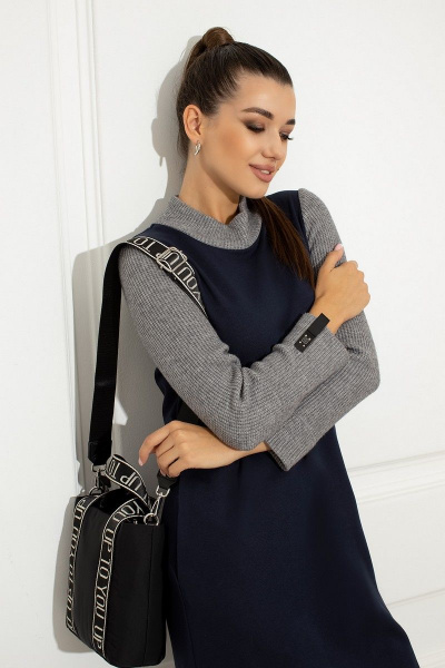 Платье Samnari Т148 синий - фото 4