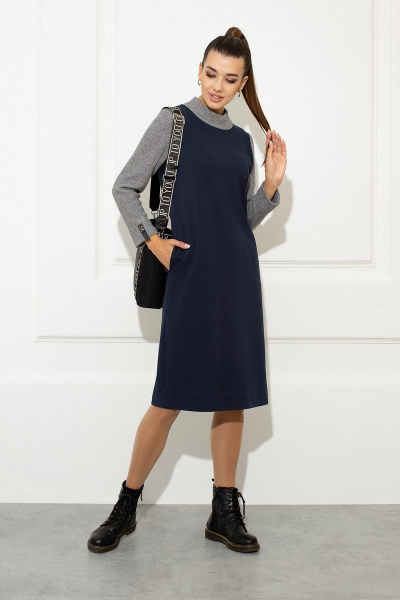 Платье Samnari Т148 синий - фото 2