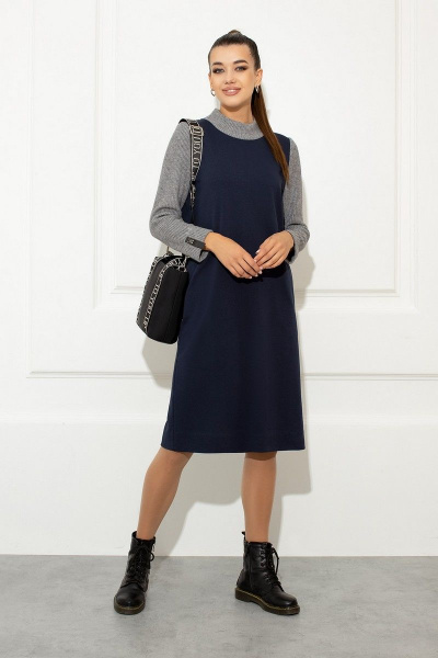 Платье Samnari Т148 синий - фото 1