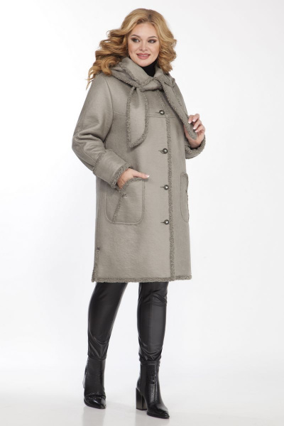 Пальто Matini 2.1024 светлый_хаки - фото 6