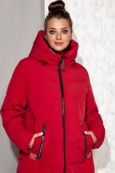 Полупальто Beautiful&Free 4064 красный - фото 4