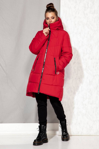 Полупальто Beautiful&Free 4064 красный - фото 2