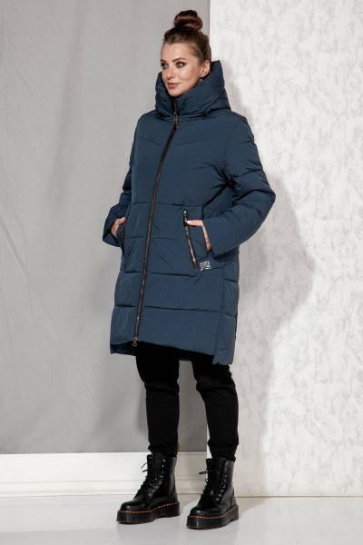 Полупальто Beautiful&Free 4064 бирюза - фото 2