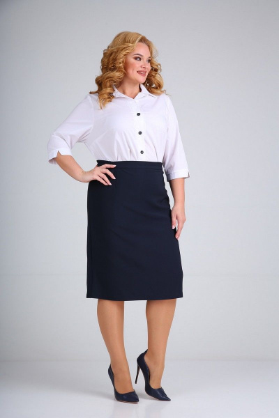 Юбка Mamma Moda М-55 синий_однотон - фото 1