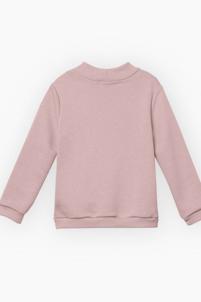 Пепельно-розовый свитшот с аппликацией и вышивкой Bell Bimbo 212002 пепельно-розовый - фото 3