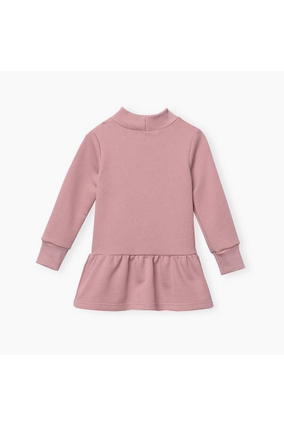 Платье с авторским принтом и серебристой аппликацией из хлопка Bell Bimbo 212009 розово-коричневый - фото 3