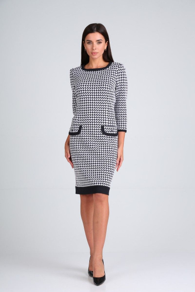 Платье Moda Versal П1487 сине-белый - фото 1