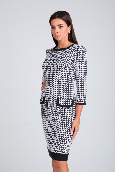 Платье Moda Versal П1487 сине-белый - фото 3