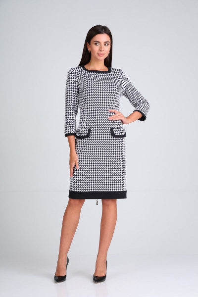 Платье Moda Versal П1487 сине-белый - фото 2