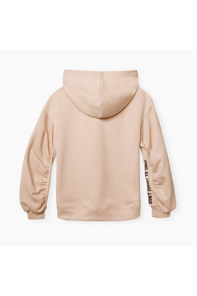 Бежевый худи с рукавами буфами и золотой нашивкой Bell Bimbo 212109 бежевый - фото 2