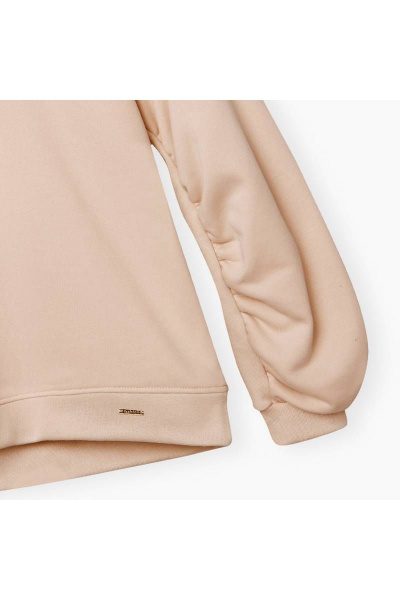 Бежевый худи с рукавами буфами и золотой нашивкой Bell Bimbo 212109 бежевый - фото 3