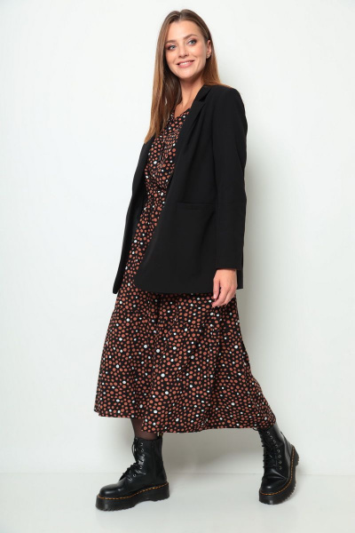 Платье Michel chic 2061 коричневый - фото 3