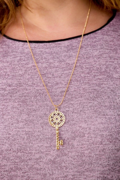 Платье Anelli 945 лаванда-черный - фото 4